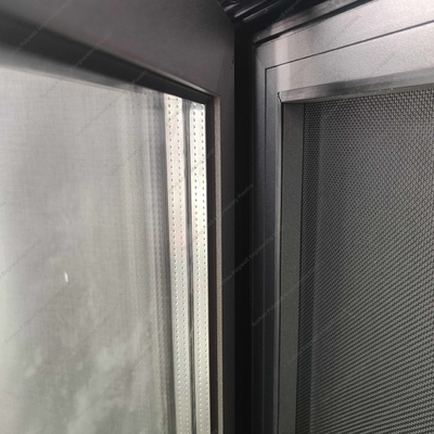 Sound Insulation Aluminum System Windows With Polyamide Strips Super Toughened Material