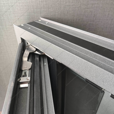 Sound Insulation Aluminum System Windows With Polyamide Strips Super Toughened Material