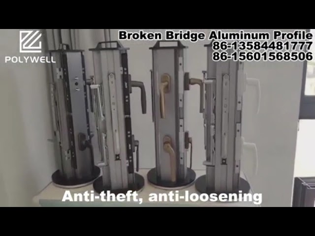 Buona sistema di alluminio Windows del ponte rotto rigidità ad alta resistenza domestica commerciale & porte